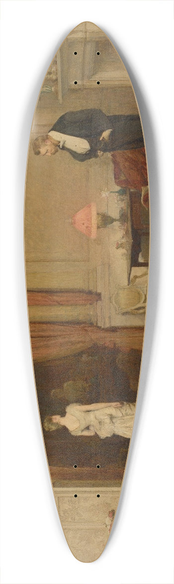 William Quiller Orchardson - The first cloud 39.3 inch art pintail longboard deck