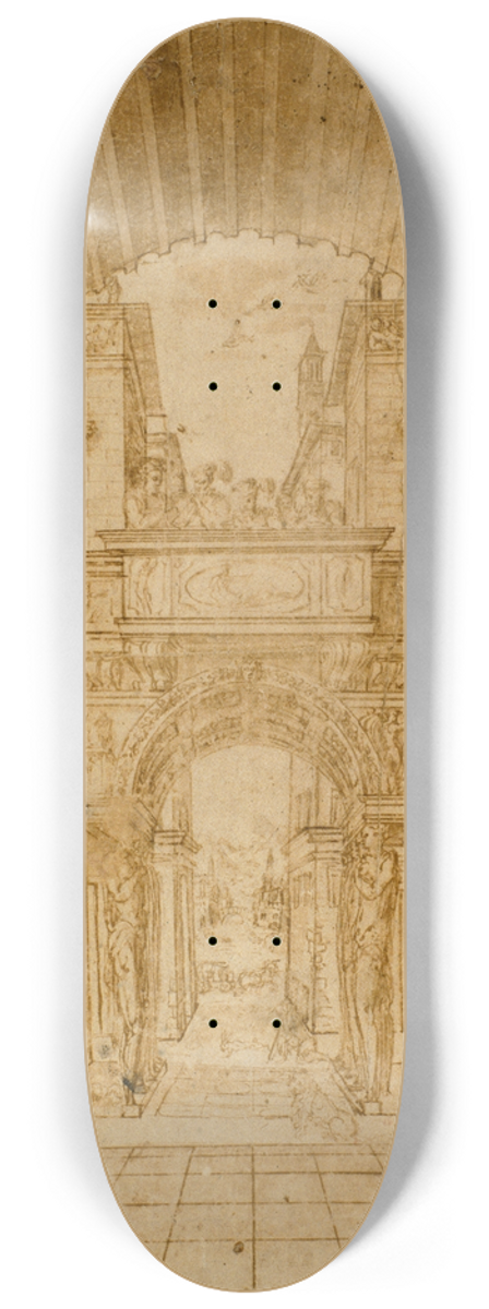 Diego de Silo - Perspective scenery 8.25 inch art skate deck