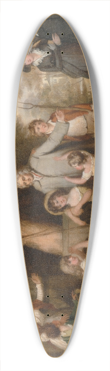 William Redmore Bigg - The Benevolent Heir Or The Tenant Restored To His Family 39.3 inch art pintail longboard deck
