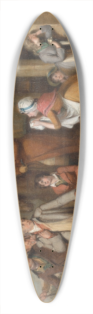 William Redmore Bigg - The Severe Steward, Or Unfortunate Tenant 39.3 inch art pintail longboard deck