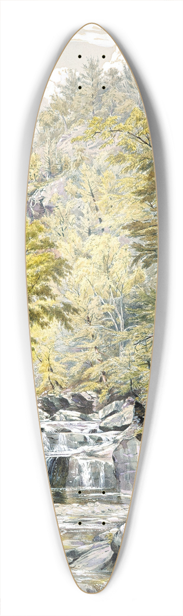 William Rickarby Miller - Catskill Clove 39.3 inch art pintail longboard deck