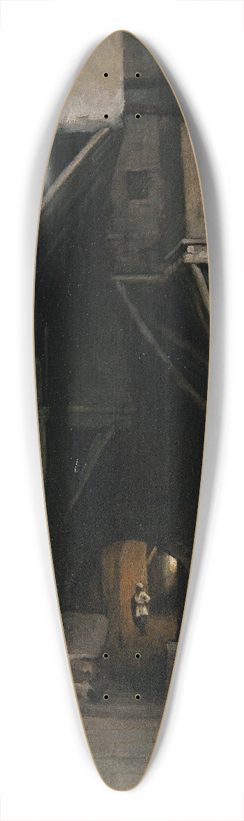 William Sartain - Algerian Water Carrier 39.3 inch art pintail longboard deck