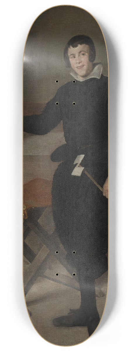 Diego Velzquez - Portrait of the Jester Calabazas 8.25 inch art skate deck