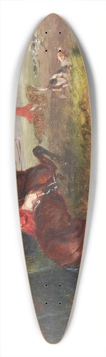 William Shayer - Full cry 39.3 inch art pintail longboard deck