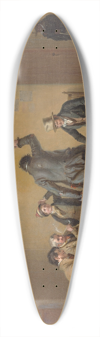 William Sidney Mount - Bar-room Scene 39.3 inch art pintail longboard deck