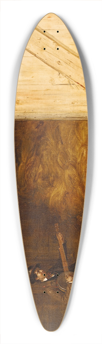 William Sidney Mount - The Banjo Player 39.3 inch art pintail longboard deck