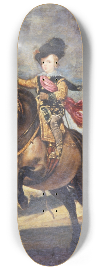 Diego Velzquez - The Infante Baltasar Carlos on Horseback 8.25 inch art skate deck