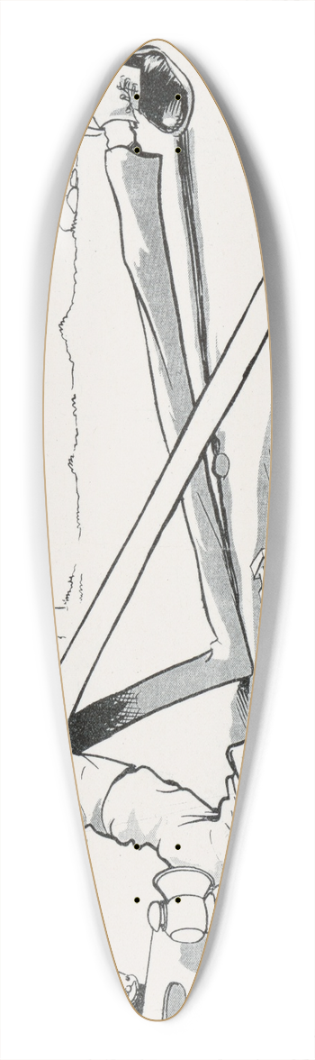 William Steinigans - Looking for trouble 39.3 inch art pintail longboard deck