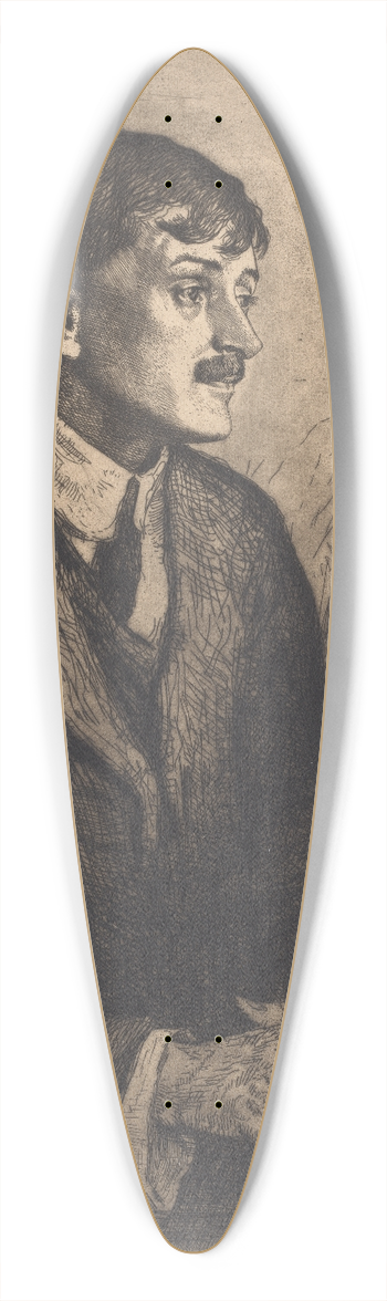 William Strang - John Masefield no. 2 39.3 inch art pintail longboard deck