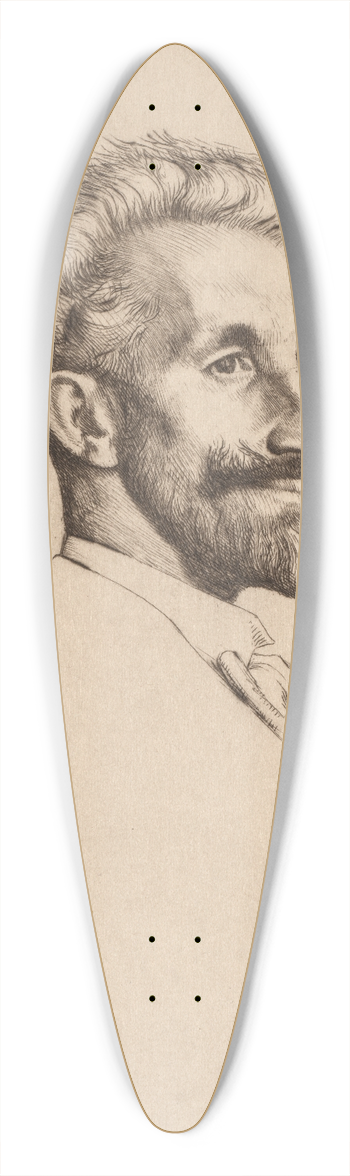 William Strang - Robert Bontine Cunningham Graham 39.3 inch art pintail longboard deck