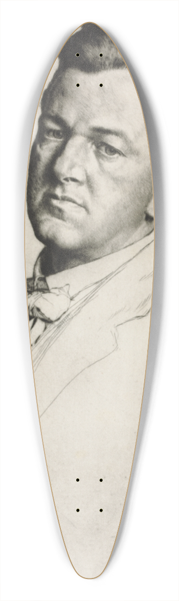 William Strang - Sir Charles Holroyd 39.3 inch art pintail longboard deck