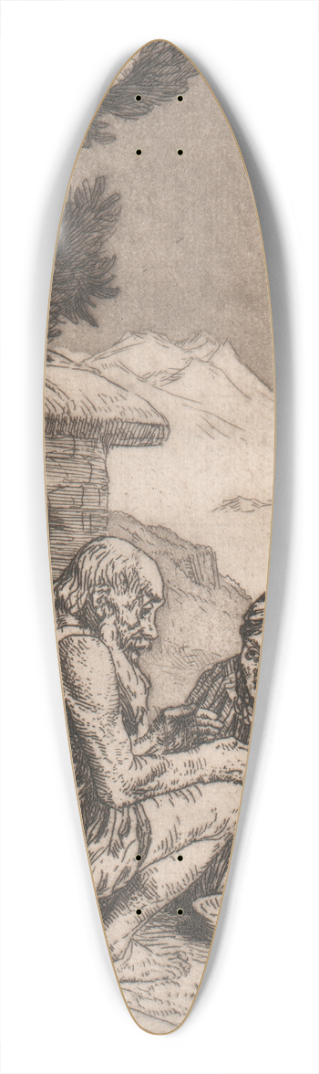 William Strang - The Miracle of Purun Bhagat 39.3 inch art pintail longboard deck