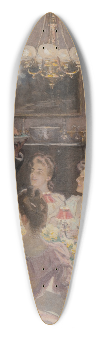 William Thomas Smedley - Merry Christmas 39.3 inch art pintail longboard deck