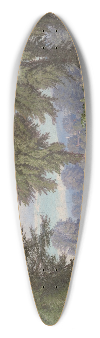 William Trost Richards - Landscape 39.3 inch art pintail longboard deck