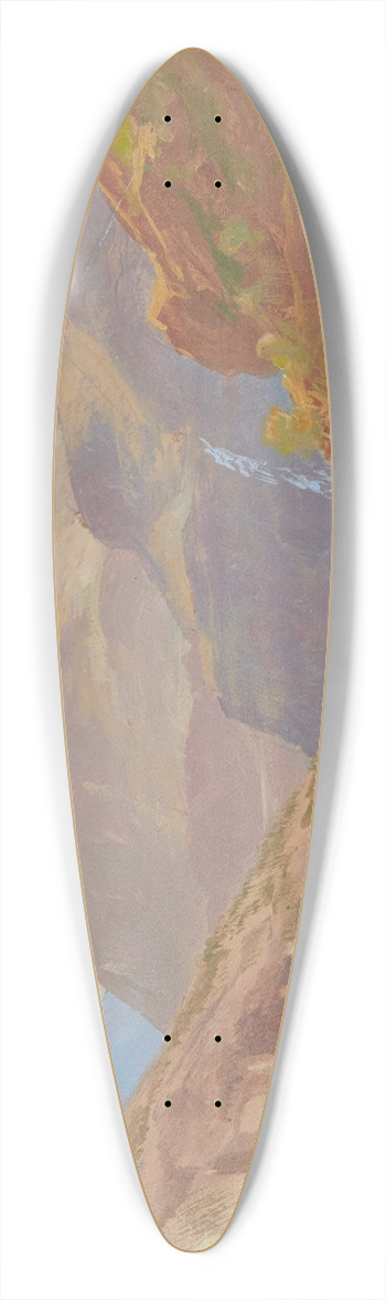 William Trost Richards - Norway 39.3 inch art pintail longboard deck