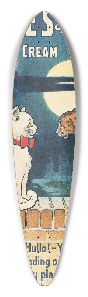 William True - Nestls Swiss Milk 39.3 inch art pintail longboard deck
