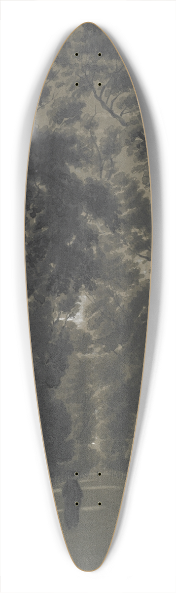 William Turner of Oxford - The Broadwalk, Oxford 39.3 inch art pintail longboard deck