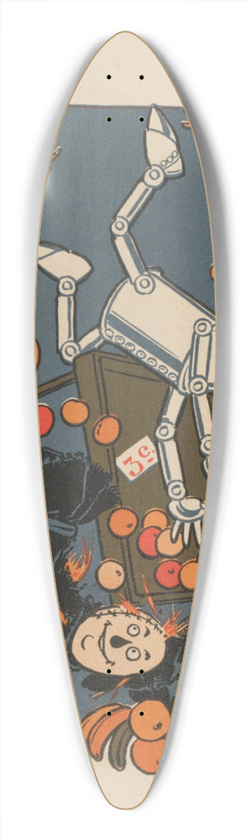 William Wallace Denslow - Denslows Scarecrow and the tin-man Pl.1 39.3 inch art pintail longboard deck