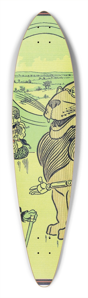 William Wallace Denslow - I feel wise Indeed, said the Scarecrow 39.3 inch art pintail longboard deck