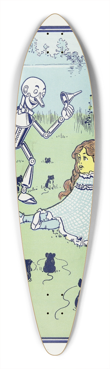 William Wallace Denslow - Permit me to introduce to you her Majesty, The Queen 39.3 inch art pintail longboard deck