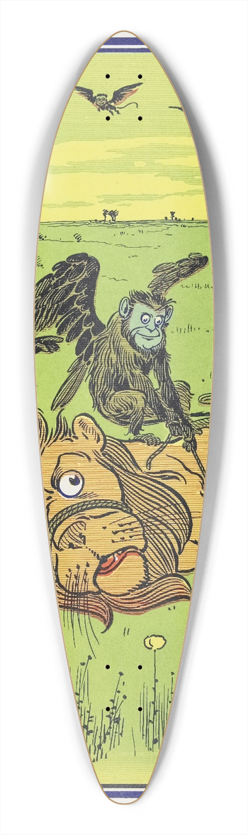 William Wallace Denslow - The Monkeys wound many coils about his body 39.3 inch art pintail longboard deck
