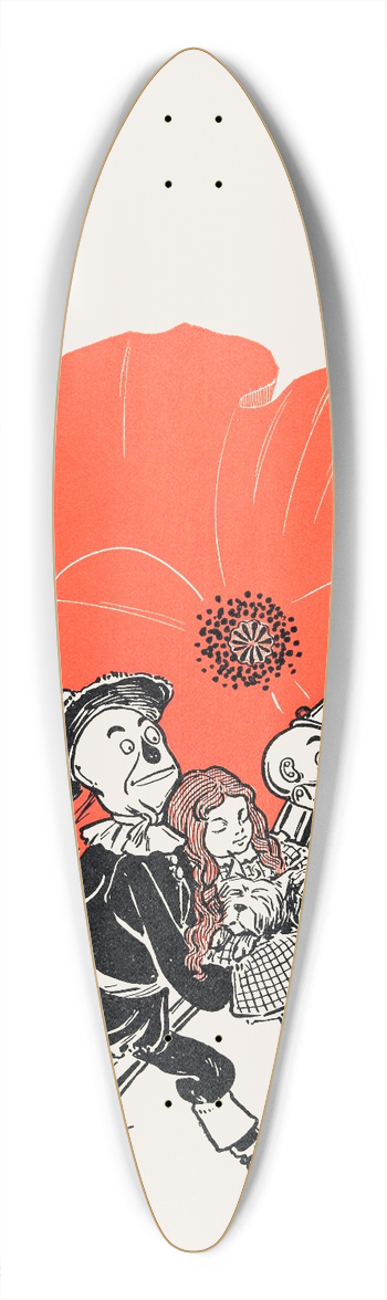William Wallace Denslow - The wonderful Wizard of Oz Pl 3 39.3 inch art pintail longboard deck