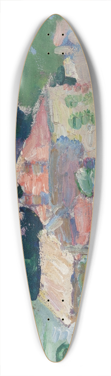William Zorach - French Cottage 39.3 inch art pintail longboard deck