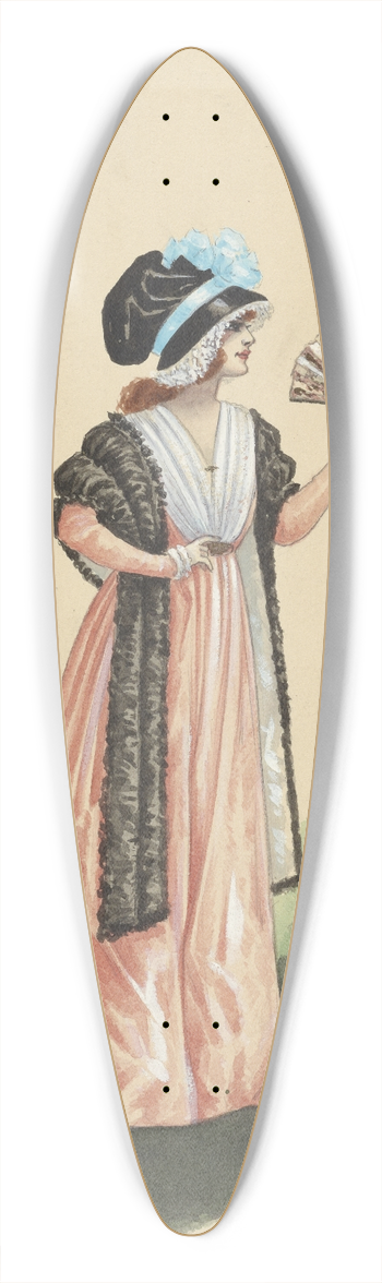 Will R. Barnes - 11-Lady Moya Fitzpatrick-Act II 39.3 inch art pintail longboard deck
