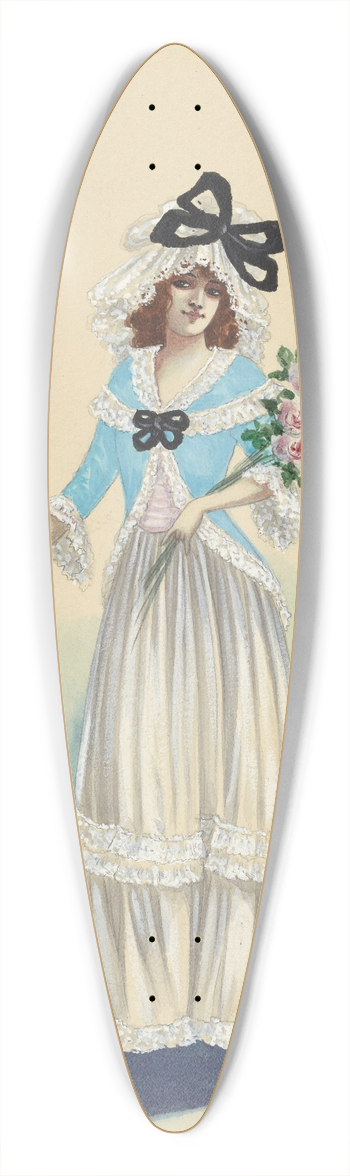 Will R. Barnes - 19-Lady Moya-Act 4 39.3 inch art pintail longboard deck