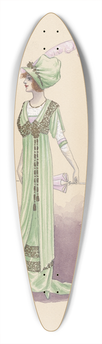 Will R. Barnes - 2nd Customer-Act II-Scene I 39.3 inch art pintail longboard deck