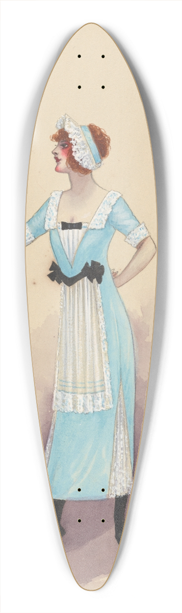 Will R. Barnes - Act II-8 Housemaids 39.3 inch art pintail longboard deck