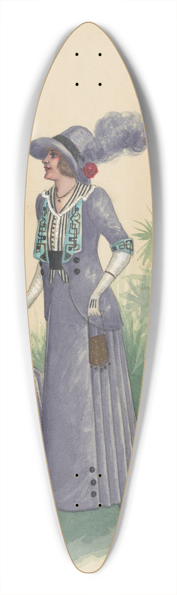 Will R. Barnes - Act I-Mrs. Monroe 39.3 inch art pintail longboard deck