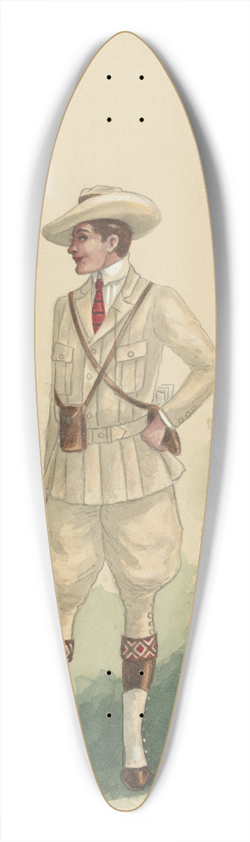 Will R. Barnes - Act I-Phyton 39.3 inch art pintail longboard deck