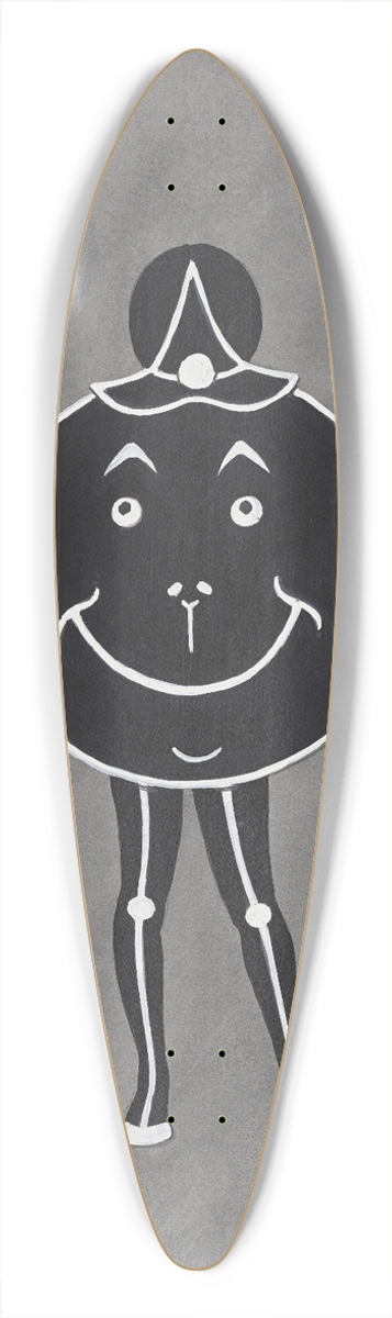 Will R. Barnes - Back of Good Days 39.3 inch art pintail longboard deck