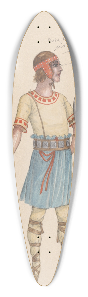 Will R. Barnes - Courage 39.3 inch art pintail longboard deck