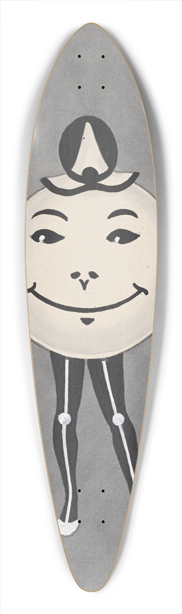Will R. Barnes - Front of Good Days 39.3 inch art pintail longboard deck