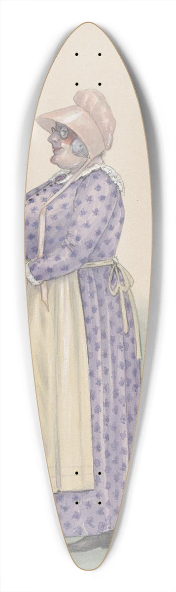 Will R. Barnes - Granny 39.3 inch art pintail longboard deck