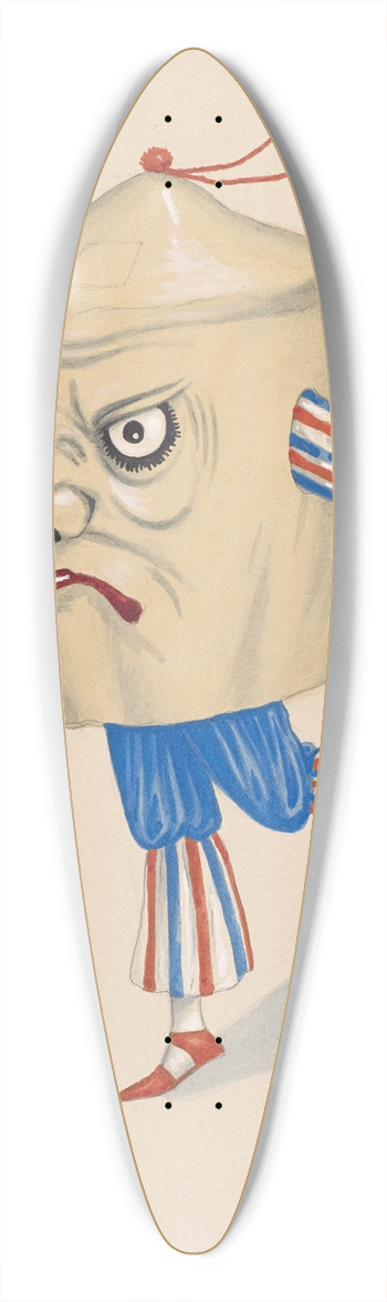 Will R. Barnes - Grotesque Number-For Male Chorus 39.3 inch art pintail longboard deck