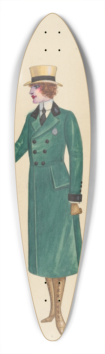 Will R. Barnes - Hacks 39.3 inch art pintail longboard deck