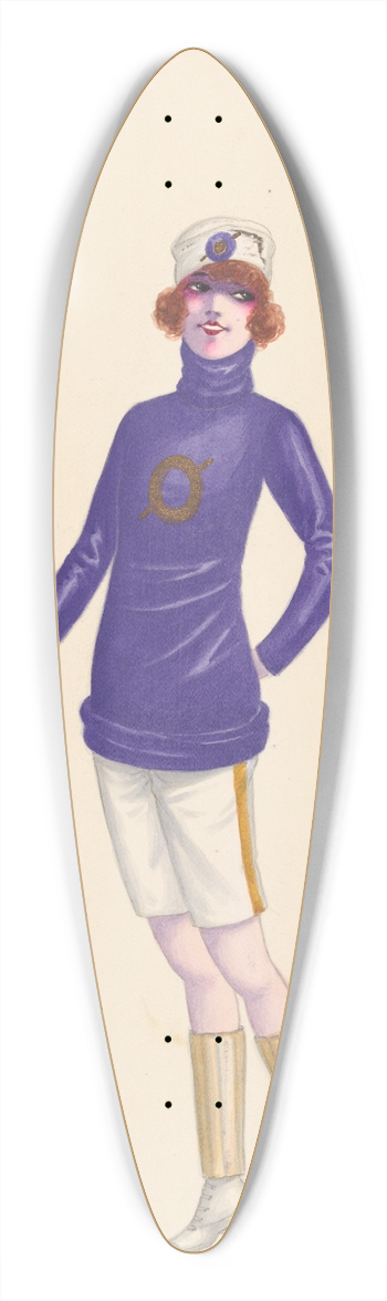 Will R. Barnes - Hockey, 14 39.3 inch art pintail longboard deck