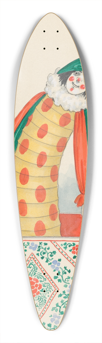 Will R. Barnes - Jack-in-the-box 39.3 inch art pintail longboard deck