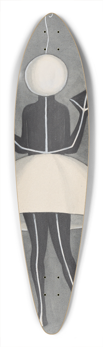Will R. Barnes - Joys-Back 39.3 inch art pintail longboard deck