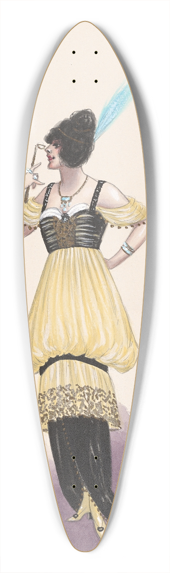 Will R. Barnes - Mme Bereny; Act II 39.3 inch art pintail longboard deck