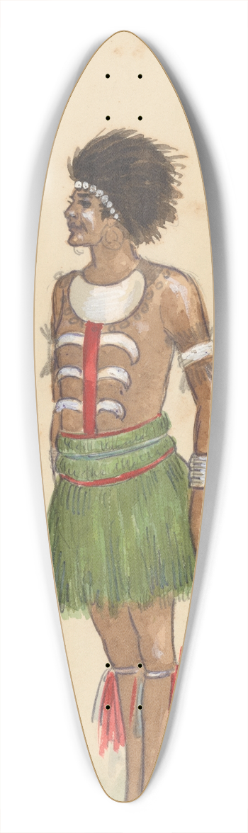 Will R. Barnes - Moros Chorus 39.3 inch art pintail longboard deck