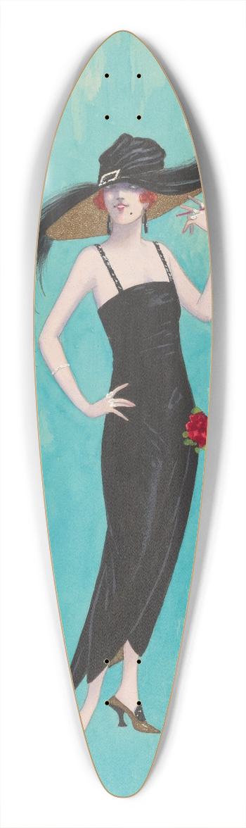 Will R. Barnes - Movie, 8 39.3 inch art pintail longboard deck