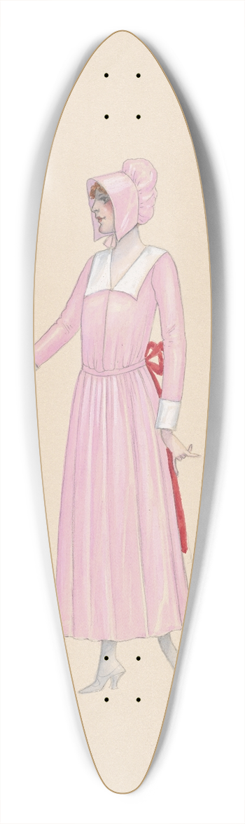 Will R. Barnes - Penn.-Sketch 22 39.3 inch art pintail longboard deck