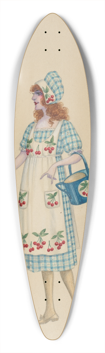 Will R. Barnes - Small Girls 39.3 inch art pintail longboard deck