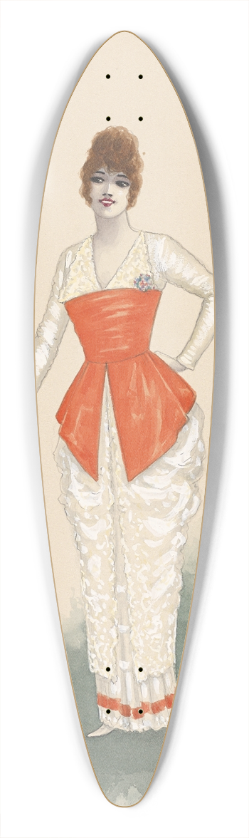 Will R. Barnes - Tango Girl; Act II, 12 39.3 inch art pintail longboard deck