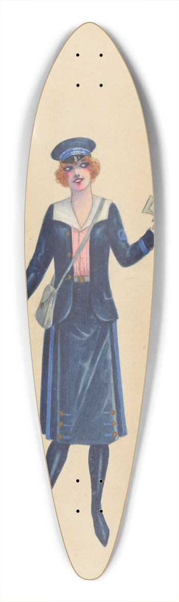 Will R. Barnes - Telegraph, 11 39.3 inch art pintail longboard deck