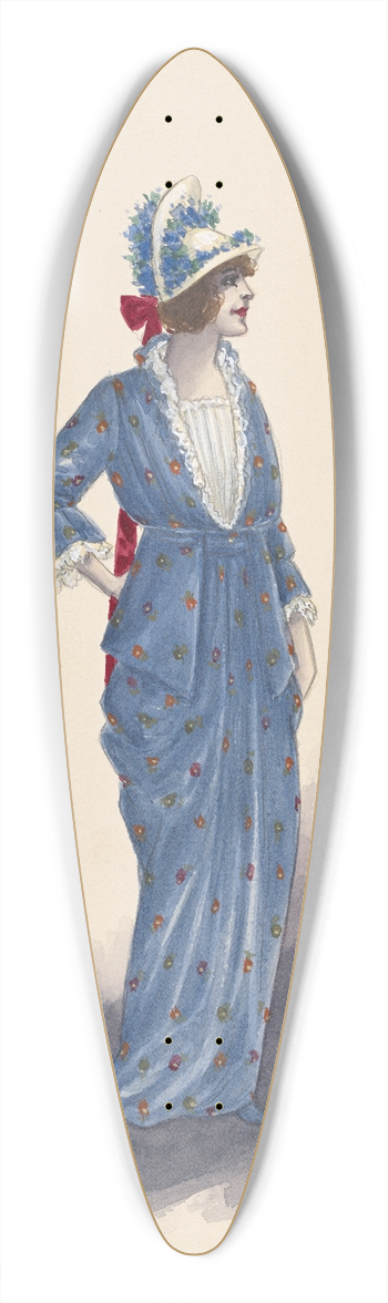 Will R. Barnes - Womans costume 39.3 inch art pintail longboard deck
